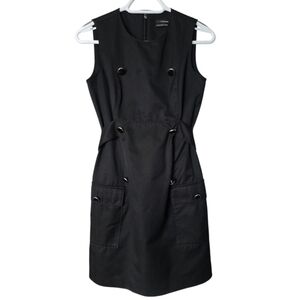 Club Monaco Black Sleeveless Utility Dress